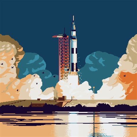 Apollo 11 Launch by randomhuman on DeviantArt