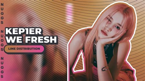 Kep1er 케플러 We Fresh · Line Distribution · Color Coded Youtube