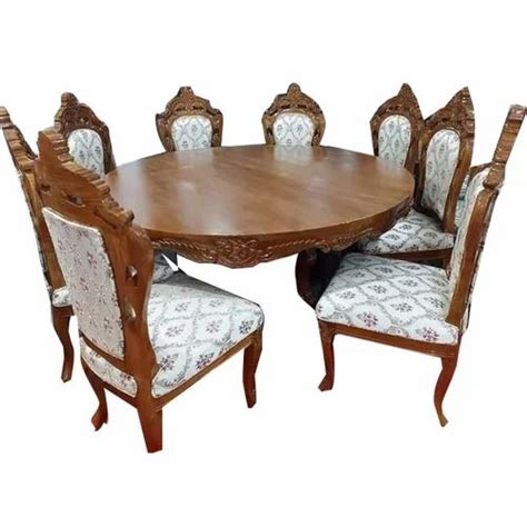 8 Seater Wooden Dining Table Set at Rs 55000/set | Wooden Dining Room ...