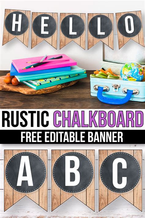 Free Editable Banner Printable Perfect For Your Classroom Decor Make Your Own Flag Letters Us