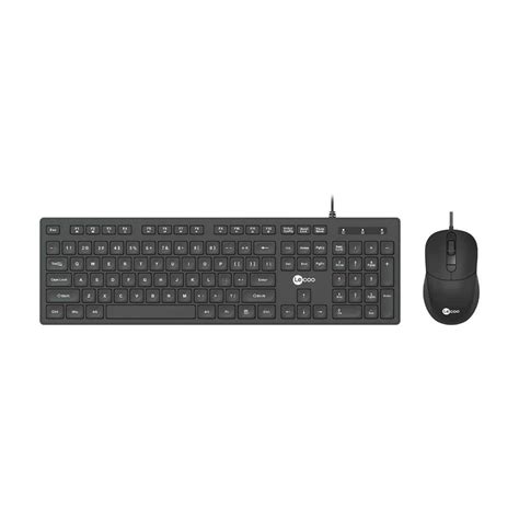 Teclado E Mouse Lecoo Usb Abnt Preto Cm Kabum