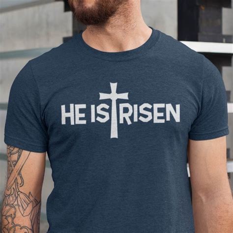 He Is Risen Shirt Etsy