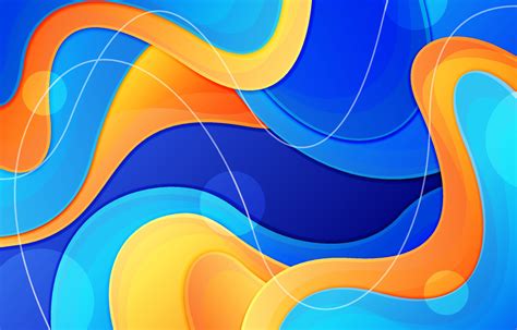 Blue Orange Abstract Fluid Gradient Background 11734636 Vector Art at Vecteezy