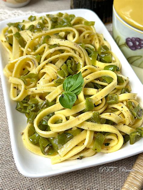 Fettuccine Con Peperoncini Verdi Dolci Ptt Ricette