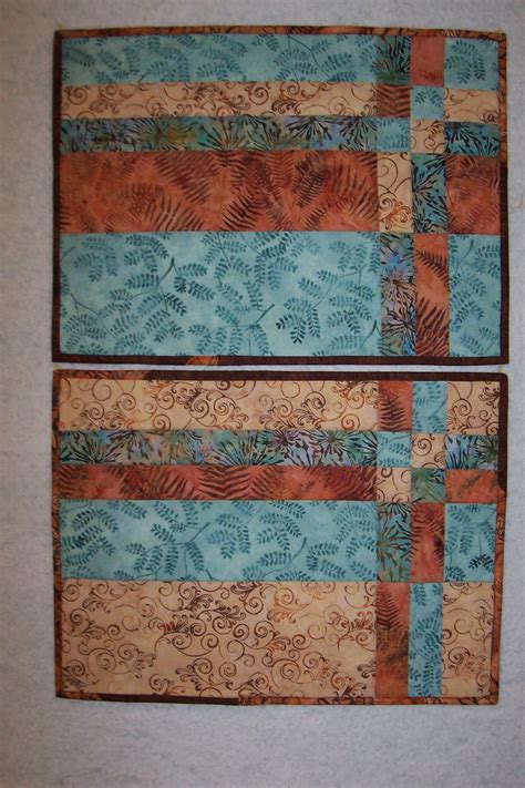 Quilted Placemats Free Patterns Add Binding And You Ve Completed A