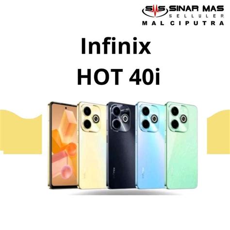 Jual Infinix HOT 40i 8 256GB New Hitam Di Seller SINAR MAS SELLULER CL Official Store SINAR