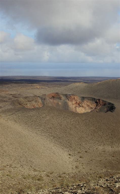 Volcano Crater in Timanfaya National Park, Stock Photo - Image of europe, landscape: 26895068