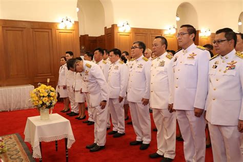 Mrta Signs The Book Of Blessing For H M King Rama X On The Occasion Of