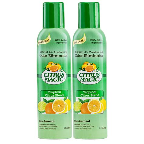 Citrus Magic Natural Odor Eliminating Air Freshener Spray Tropical Citrus Blend 6 Ounce 2