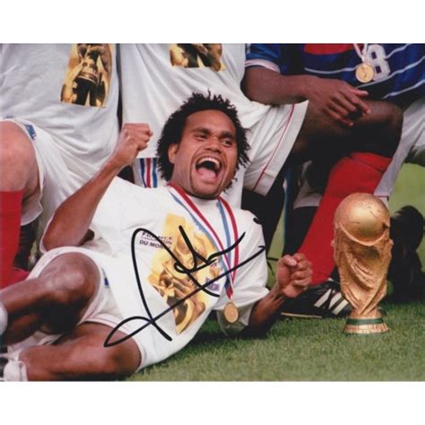 Christian Karembeu Signed France 98 World Cup 8x12 Photograph 25090