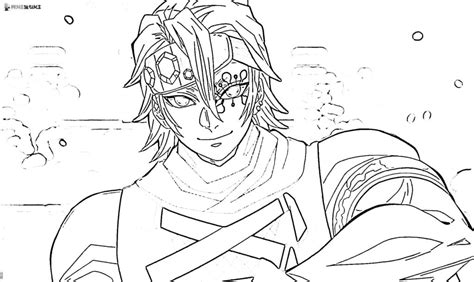 Demon Slayer Uzui Tengen Coloring Pages Free Printable Coloring Pages