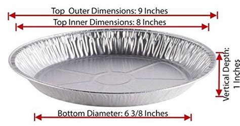 Katgely 9 Inch Aluminum Pie Pan (Pack of 20) | Aluminum pie pans, Pie ...