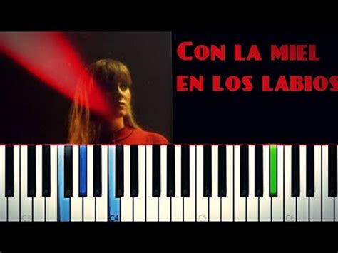 Aitana Con La Miel En Los Labios Piano Tutorial Cover Youtube