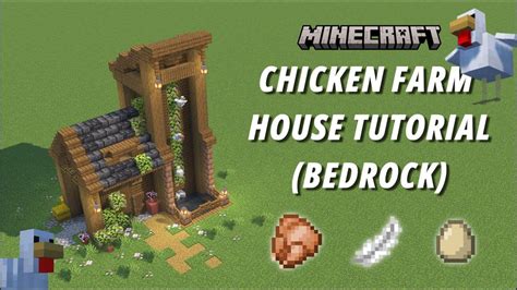 Minecraft Chicken Farm House Tutorial Bedrock Edition (With Fox) [Aesthetic Farm] [2k60p ...