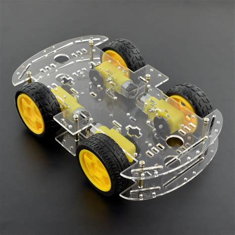 Robot Car Chassis Kit 2 Layer (4WD) - HD-Electronics