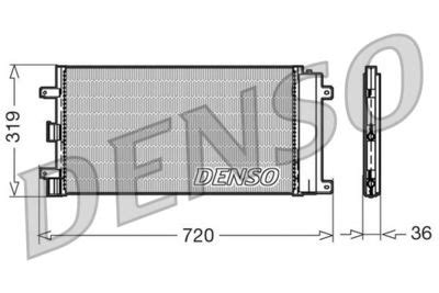 DENSO DCN09042 Радиатор кондиционера Fiat Doblo 01 купить