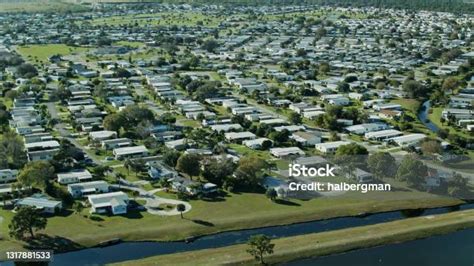 Aerial View Of Barefoot Bay Florida Stock Photo - Download Image Now - Florida - US State ...