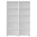 Estante Para Livros Multy 8 Prateleiras Branco Artely