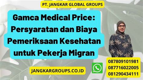 Gamca Medical Price Persyaratan Dan Biaya Pemeriksaan Kesehatan Untuk