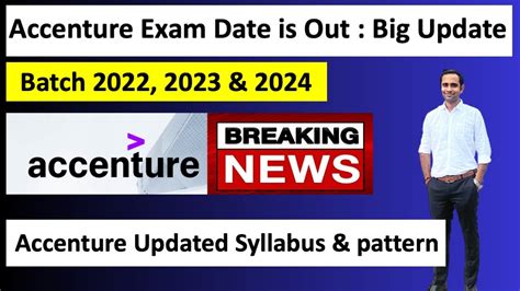 Accenture 2022 2023 2024 Exam Mail Update Updated Syllabus Pattern