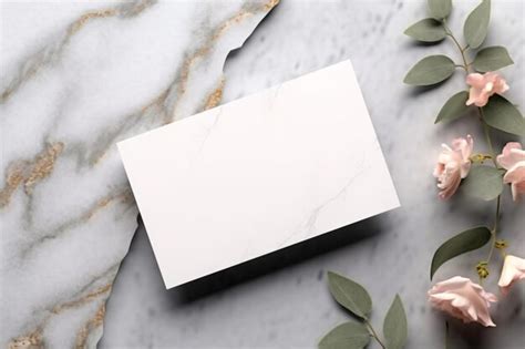 Premium Photo A White Box Sitting On Top Of A Marble Table