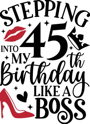 Stepping Into My Th Birthday Like A Boss Free Svg File For Members