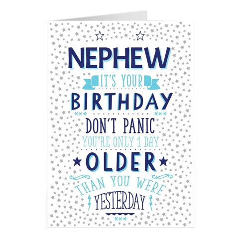 Buy Personalised Birthday Card - One Day Older, Nephew for GBP 2.99