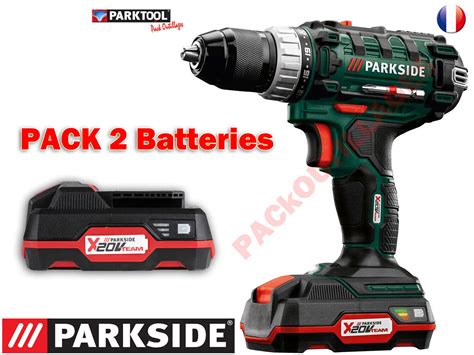 Parkside Perceuse Visseuse Sans Fil Pabs Li V Pack Batteries