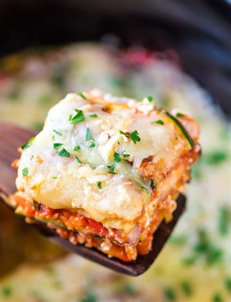 Crock Pot Low Carb Lasagna Recipe Well Plated By Erin