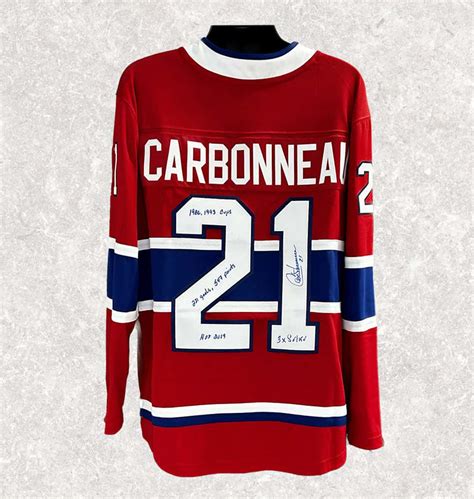 Guy Carbonneau Montreal Canadiens Fanatics Autographed Jersey ...