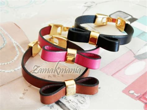 Pulsera Cuero Plano Entrepieza Y Cierre De Zamak Leather