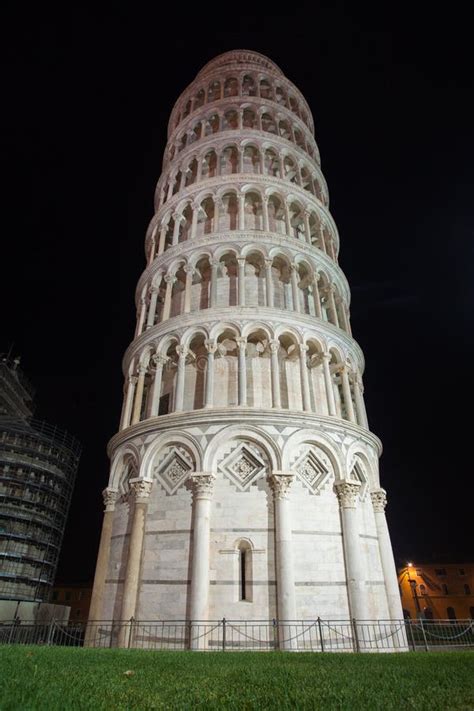 Italy, Pisa, July 21, 2013: Leaning Tower in Pisa - Italy at Night ...