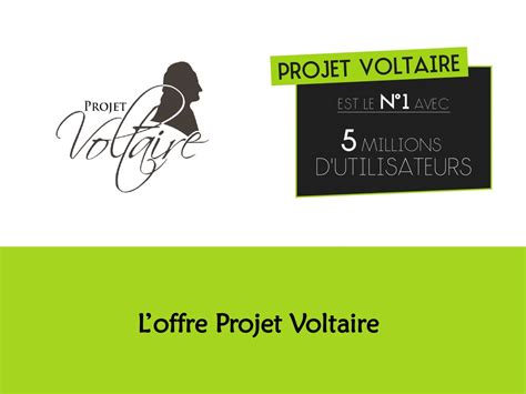 Procédure Projet Voltaire ppt télécharger