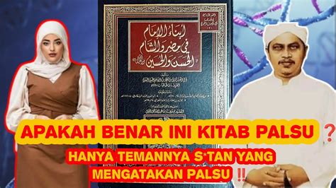 Trending Kitab Abnaul Imam PALSU Imad Sedang Tidak Baik2 Saja