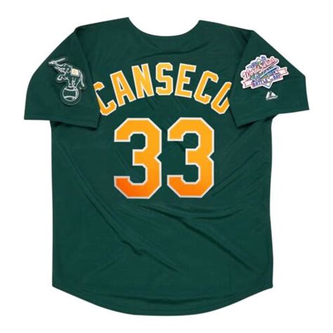 Jose Canseco Oakland Athletics World Series Alternate Green Men S