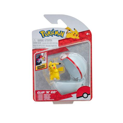 Pokemon Clip N Go Figurka Pikachu Z Premier Ball Wiat Zabawek