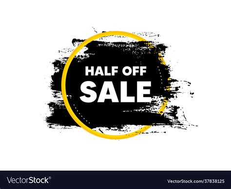 Half off sale special offer price sign Royalty Free Vector