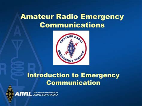 Ppt Amateur Radio Emergency Communications Powerpoint Presentation