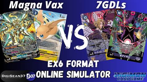 Magnamon X Antibody Vaccine Vs Seven Great Demon Lords Digimon Card