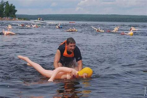 Inflatable Sex Doll River Race Attracts Thousands Of Men And Women In Russia