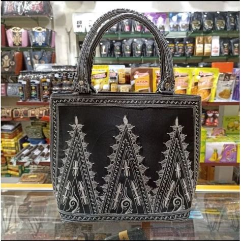 Jual Tas Pucuk Rebung Khas Aceh Handbag Motif Pucuk Rebung Khas Aceh