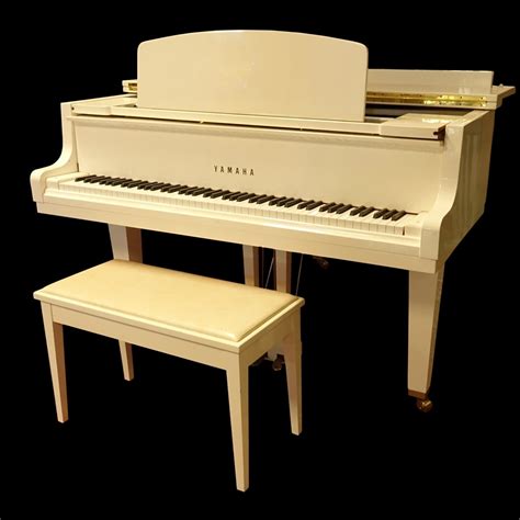 White Baby Grand Piano Yamaha