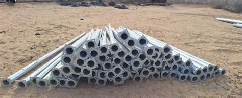 M Hot Dip Galvanized Iron Octagonal Pole For Street At Piece In Bikaner