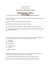 Mid Term Exam The Man From Estlando Docx Pdf Walden