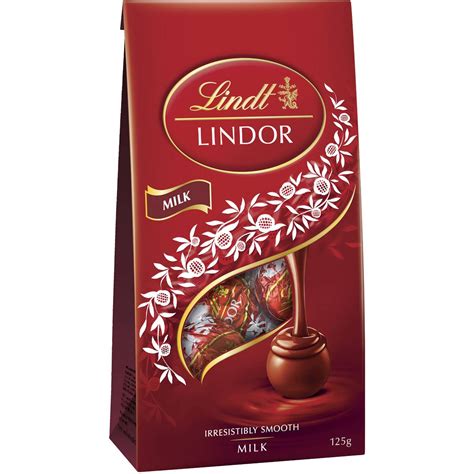 Lindt Lindor Milk Chocolate Bag 125g Woolworths