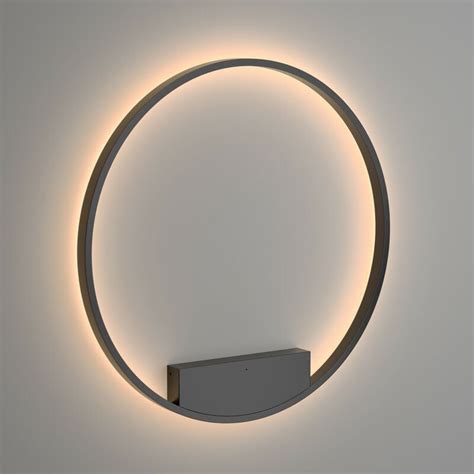 Maytoni Rim Applique murale LED intégrée moderne noire 80cm 3000K