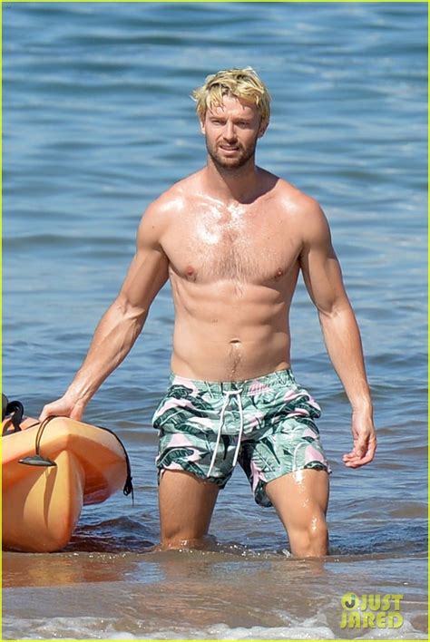 Patrick Schwarzenegger Shows Off Fit Physique During Beach Day In Maui