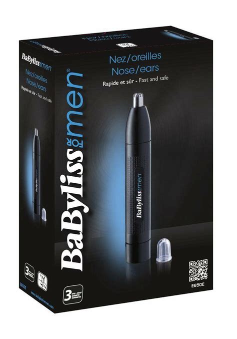Babyliss Naricero E650E Trimmer for Nose and Ears System Washable with ...