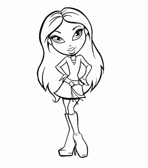 Dibujo De Bratz Para Colorear Y Pintar