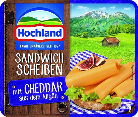 Hochland Sandwich Scheiben Mit Cheddar 150 G Amazon De Lebensmittel